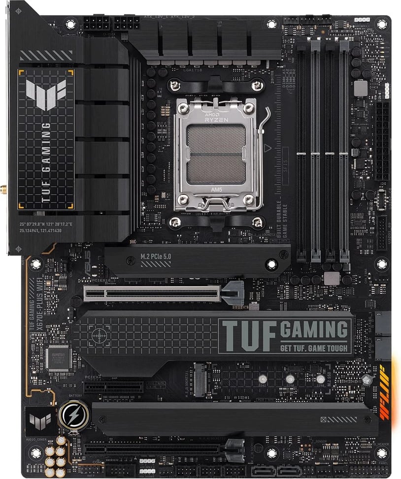 Pllakë amë Asus Tuf Gaming X670E-Plus WiFi, 128GB
