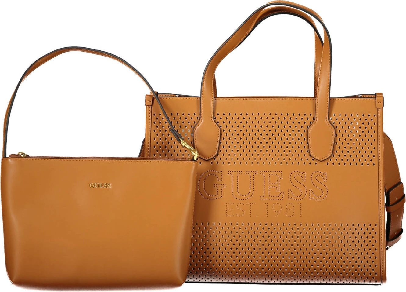 Çantë GUESS JEANS femra, kafe