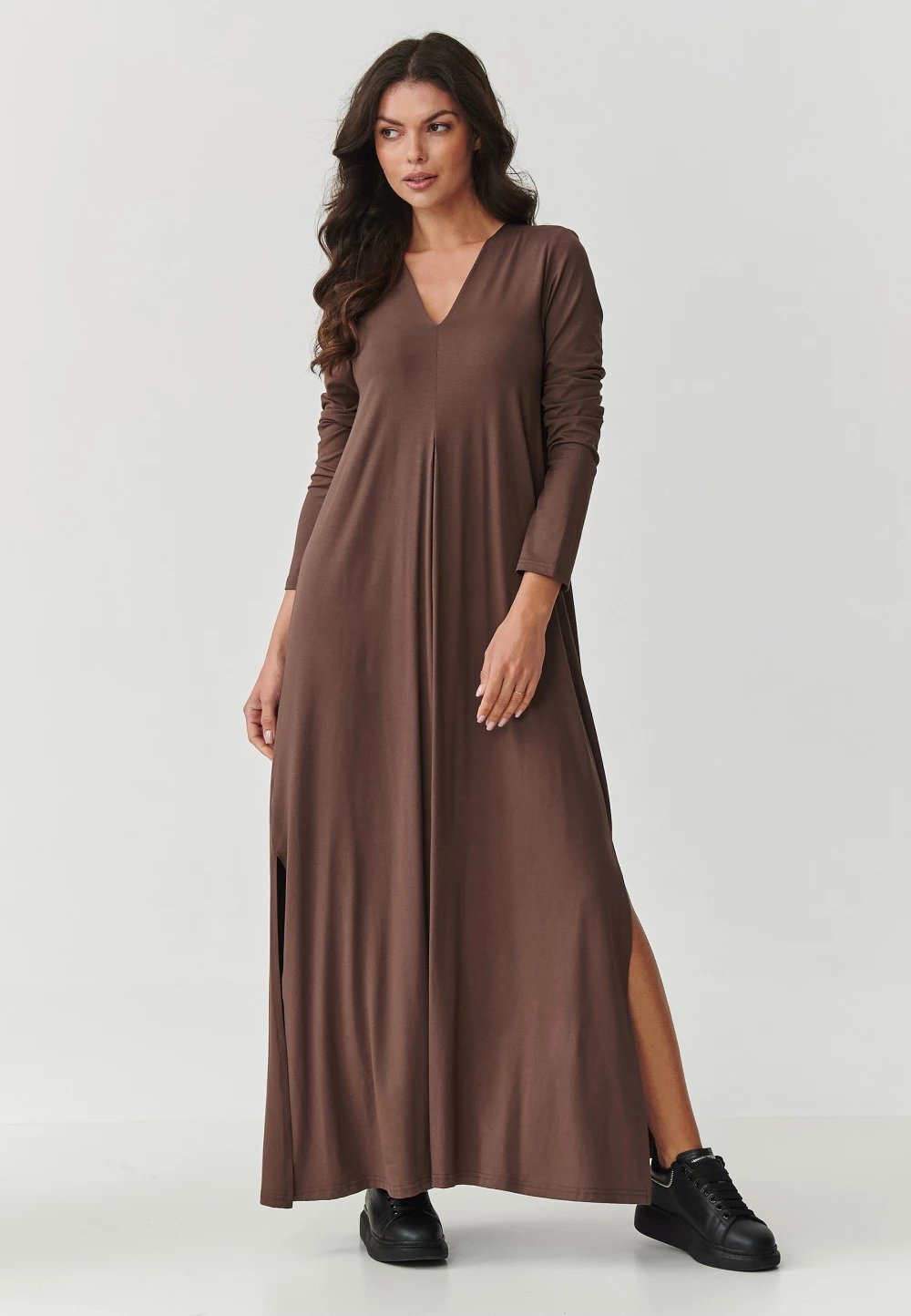 Fustan femra Makadamia 218304, kafe