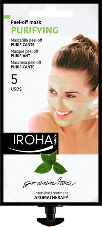 Maskë peel-off Iroha Nature green tea 5 përdorime