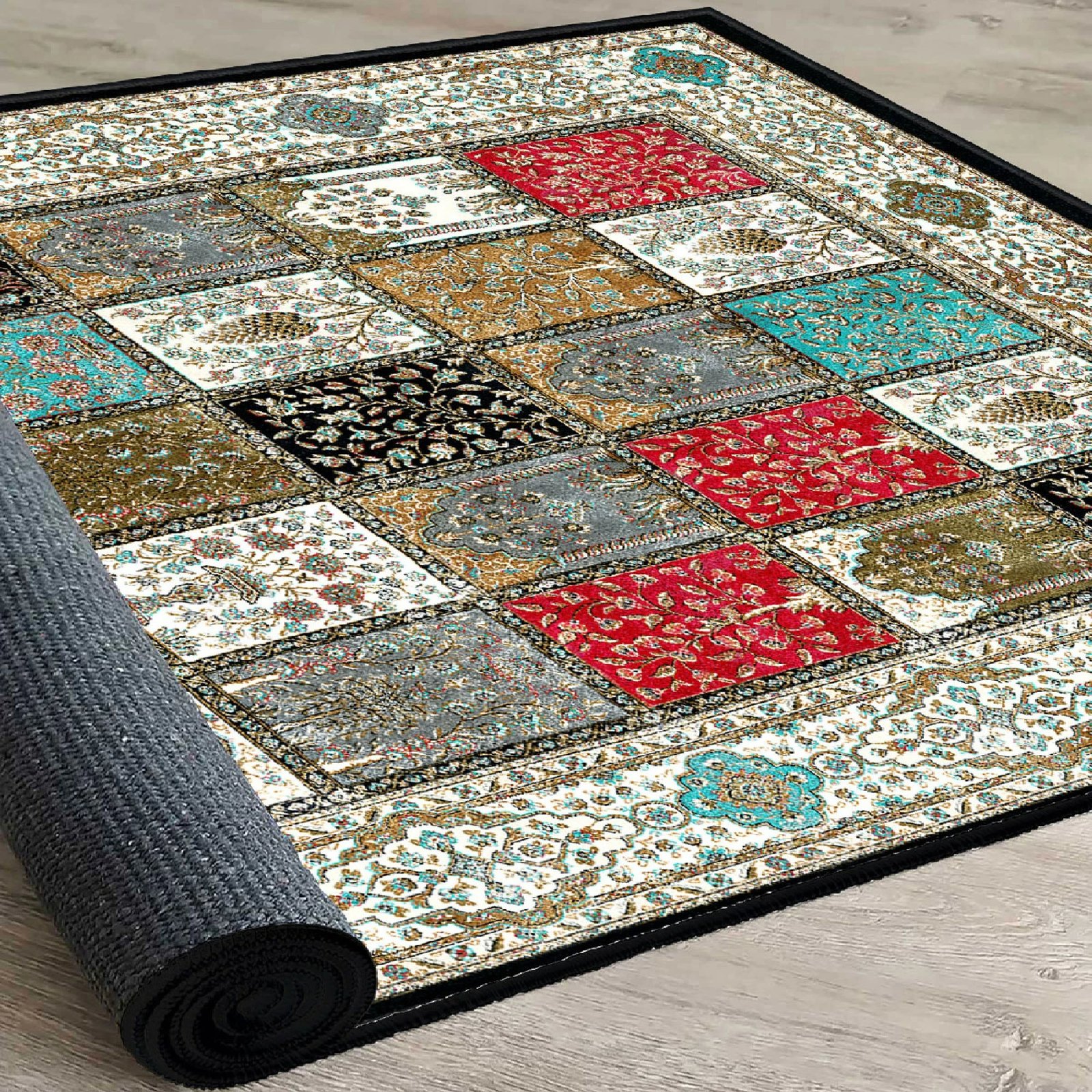 Qilim Velvet, shumëngjyrësh, 80x120cm, Conceptum Hypnose, Els1831