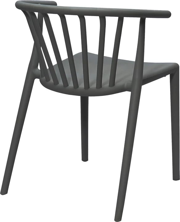 Karrige për kopsht, ngjyrë antracit, 55x53x73 cm