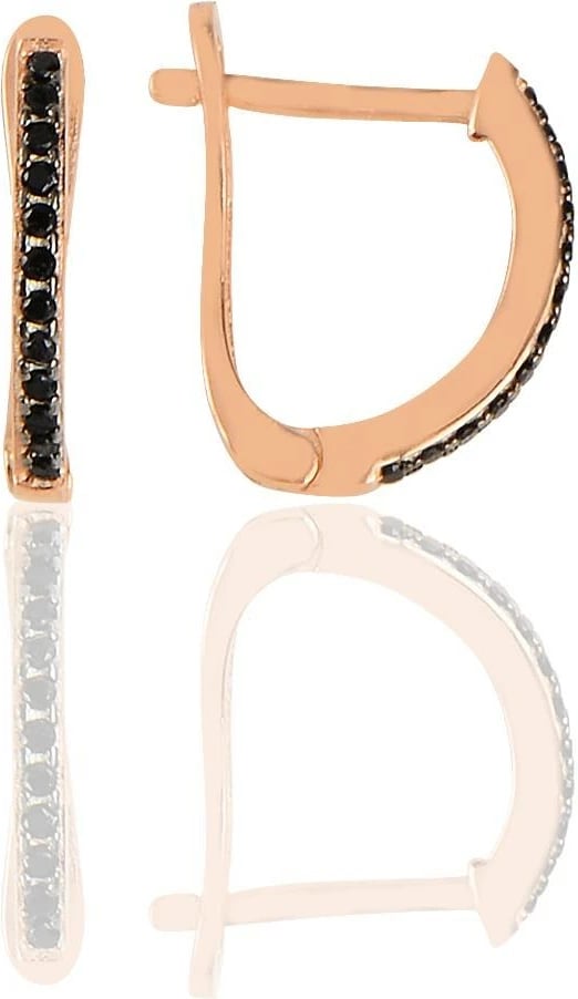 Vathë argjendi, ngjyrë ari rozë, Jumeon, 11429SIYAH