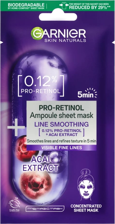 G.Skin Tissue Mask  Ampoule 0.25% Pro-Retinol (Line Smoothing)