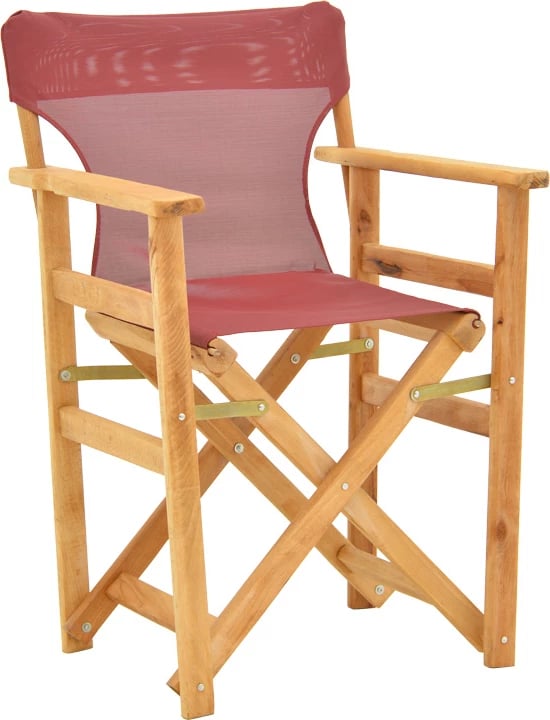 Karrige regjisori, ngjyrë natyrale, dru ahu i fortë dhe pëlhurë e kuqe