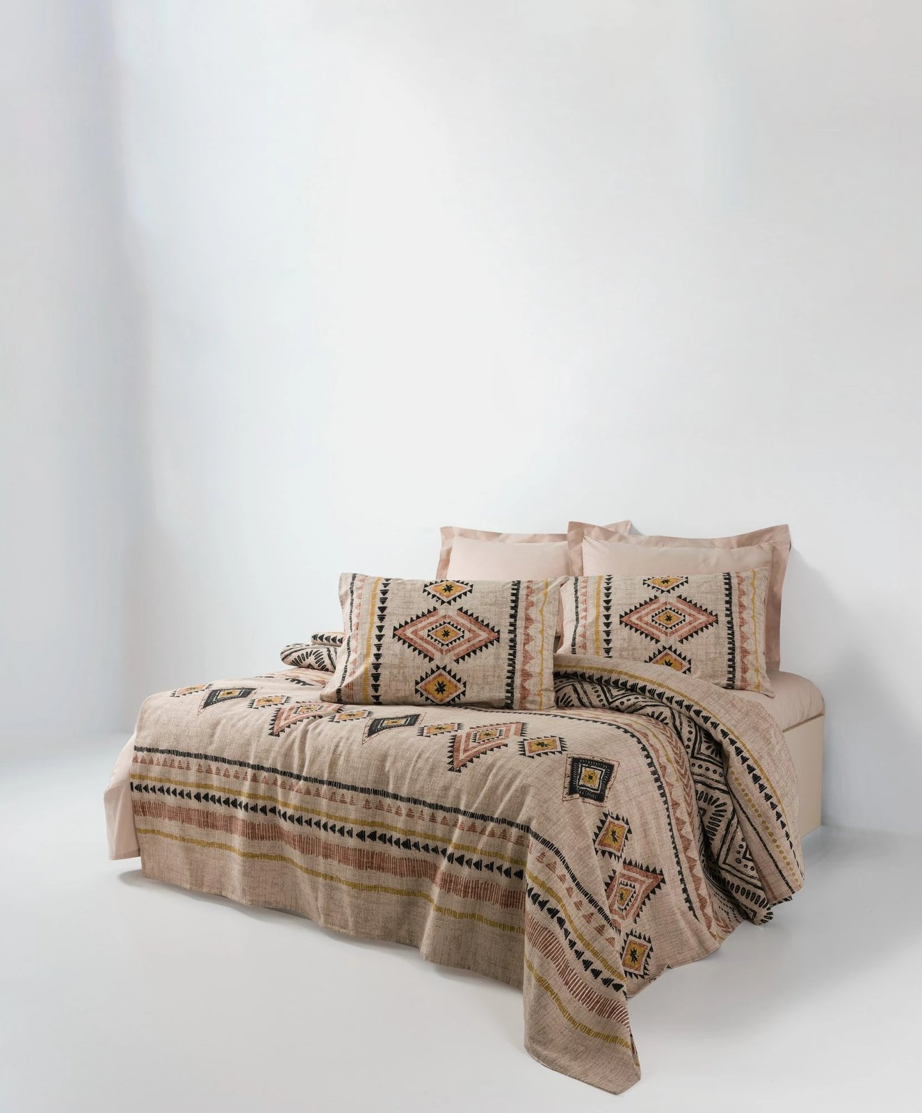 Batanije Single Pique, ngjyrë e kuqe qeramike, L'essentiel, 155x220cm