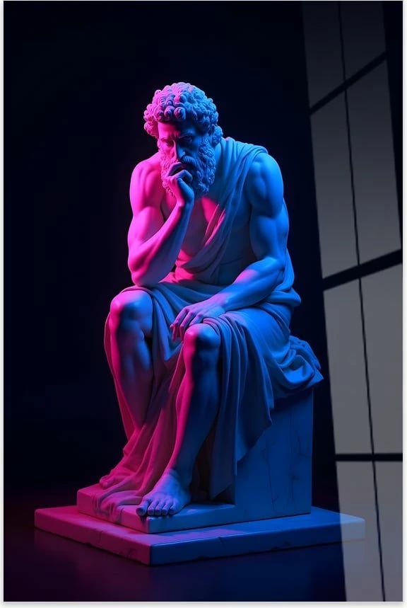 Pikturë dekorative prej xhami të temperuar, shumëngjyrëshe, Hhlneon0020, 50x70cm