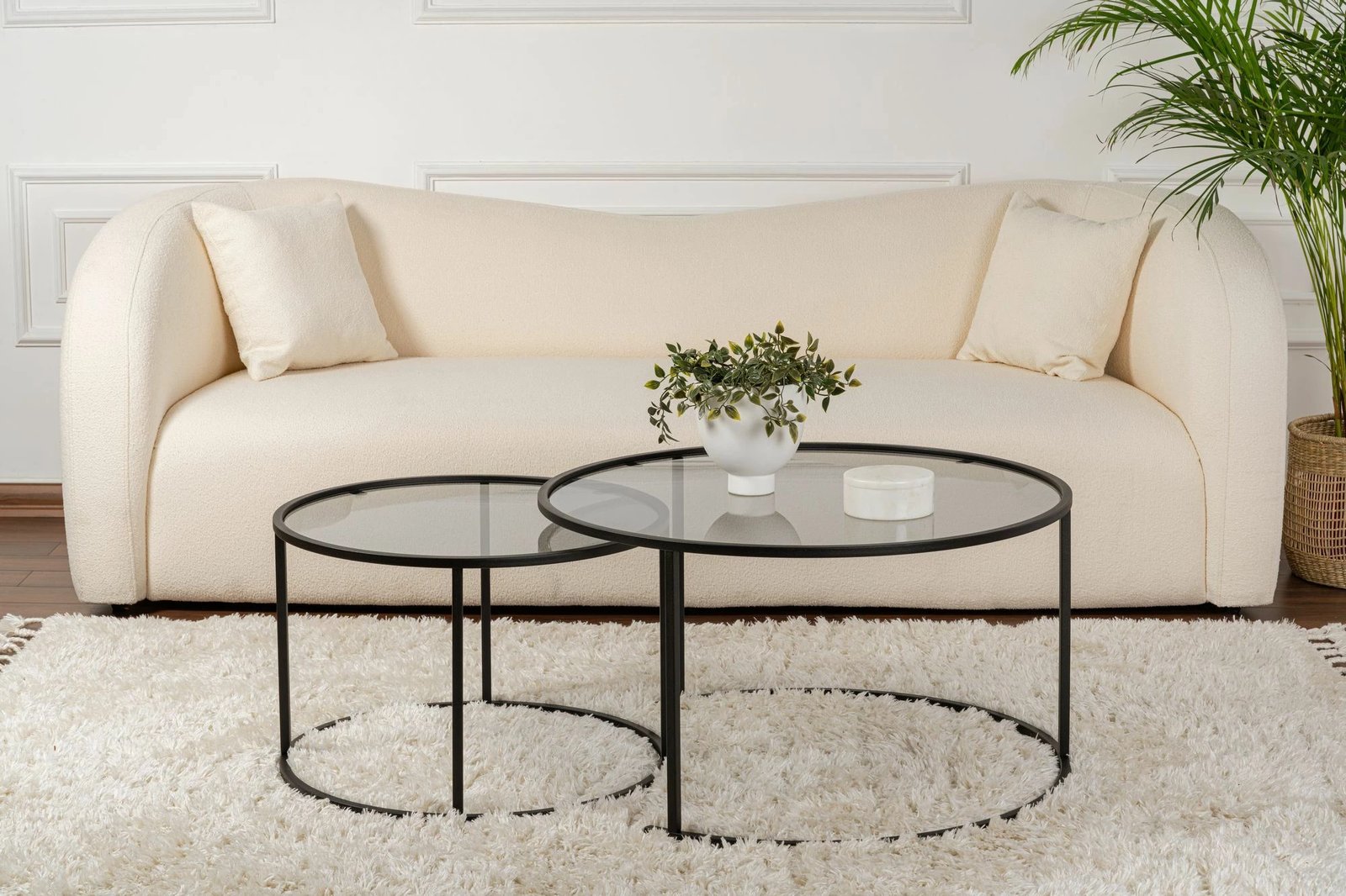 Set tavolinash kafeje Nordure, Aurum - 80, 60 - e zezë, gri