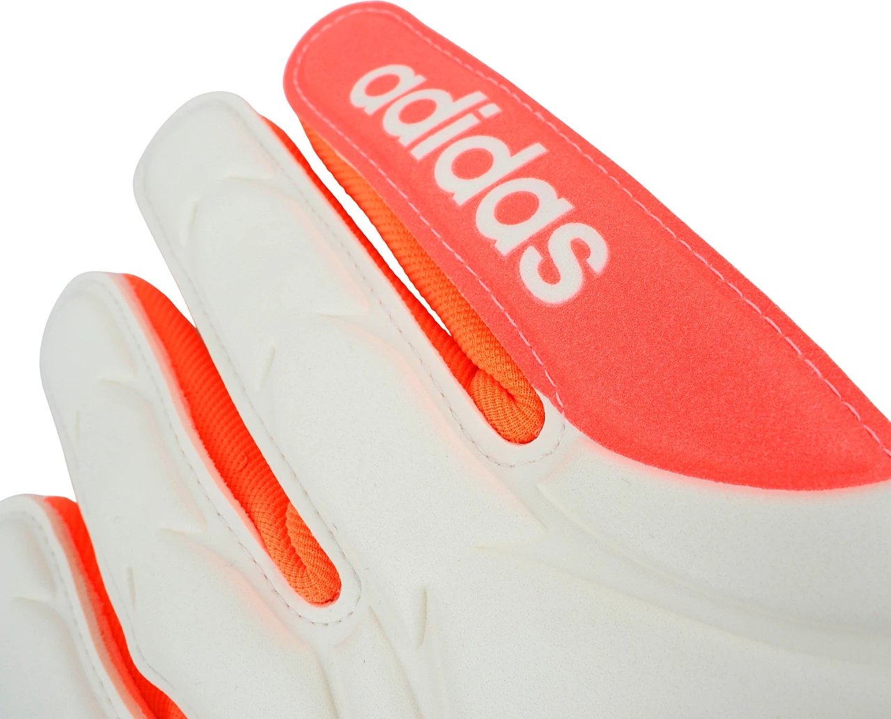 Doreza portieri adidas për meshkuj, të bardhë-portokalli