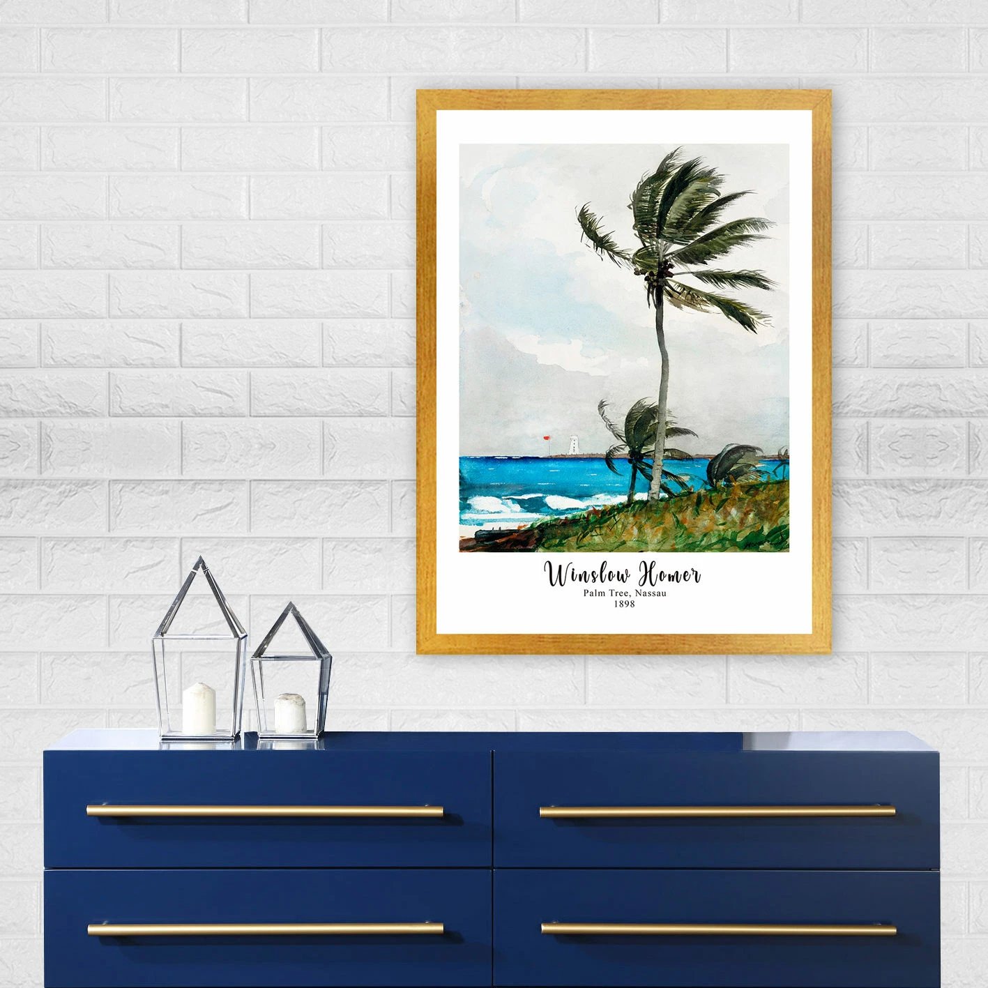 Pikturë dekorative me kornizë, shumëngjyrëshe, Wallity, AC3049940-5575, 55x75cm