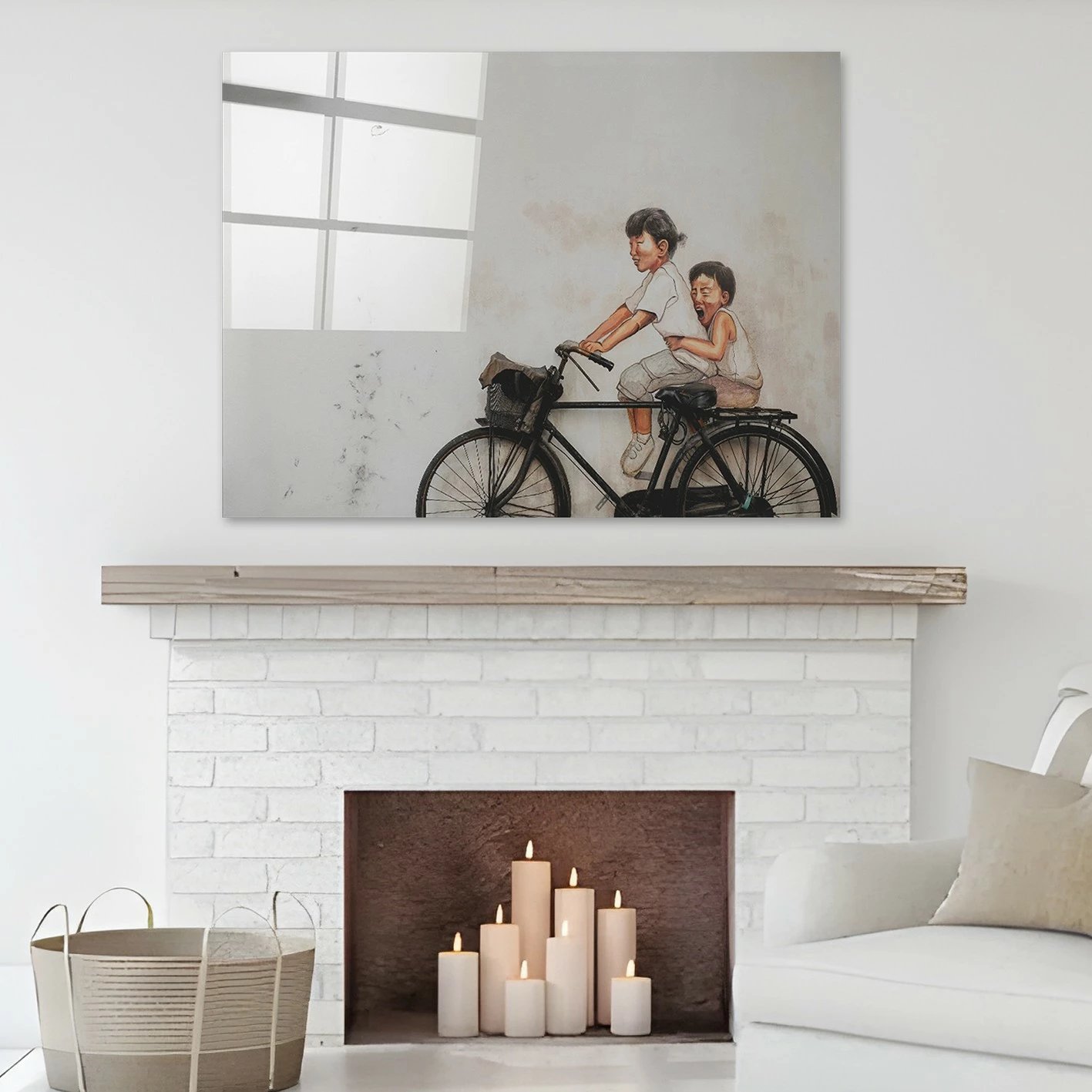 Pikturë dekorative prej xhami të temperuar, Wallity, 1875, 50x70cm