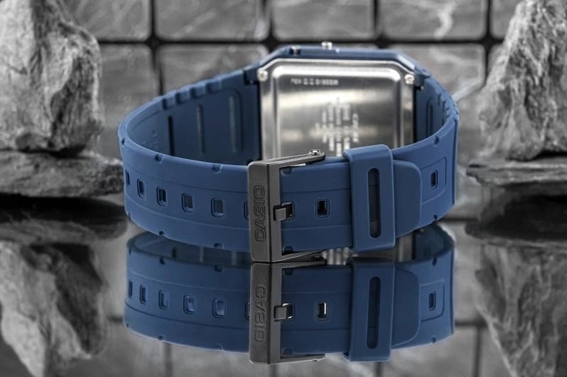 Orë dore CASIO për meshkuj, navy blue
