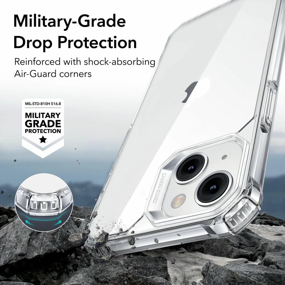 Mbështjellës ESR Air Armor për iPhone 14 Plus, Transparent
