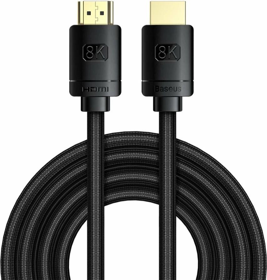 Kabllo HDMI Baseus CAKGQ-L01, 3m, 8K, 48Gbps, e zezë