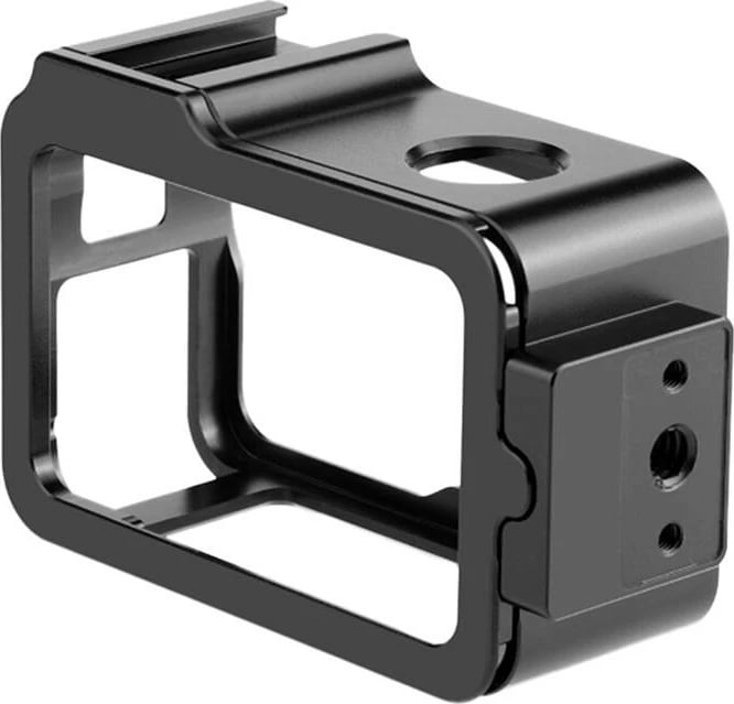 Kasë metalike Puluz PU928B për DJI Osmo Action 3/4, me cold shoe, e zezë