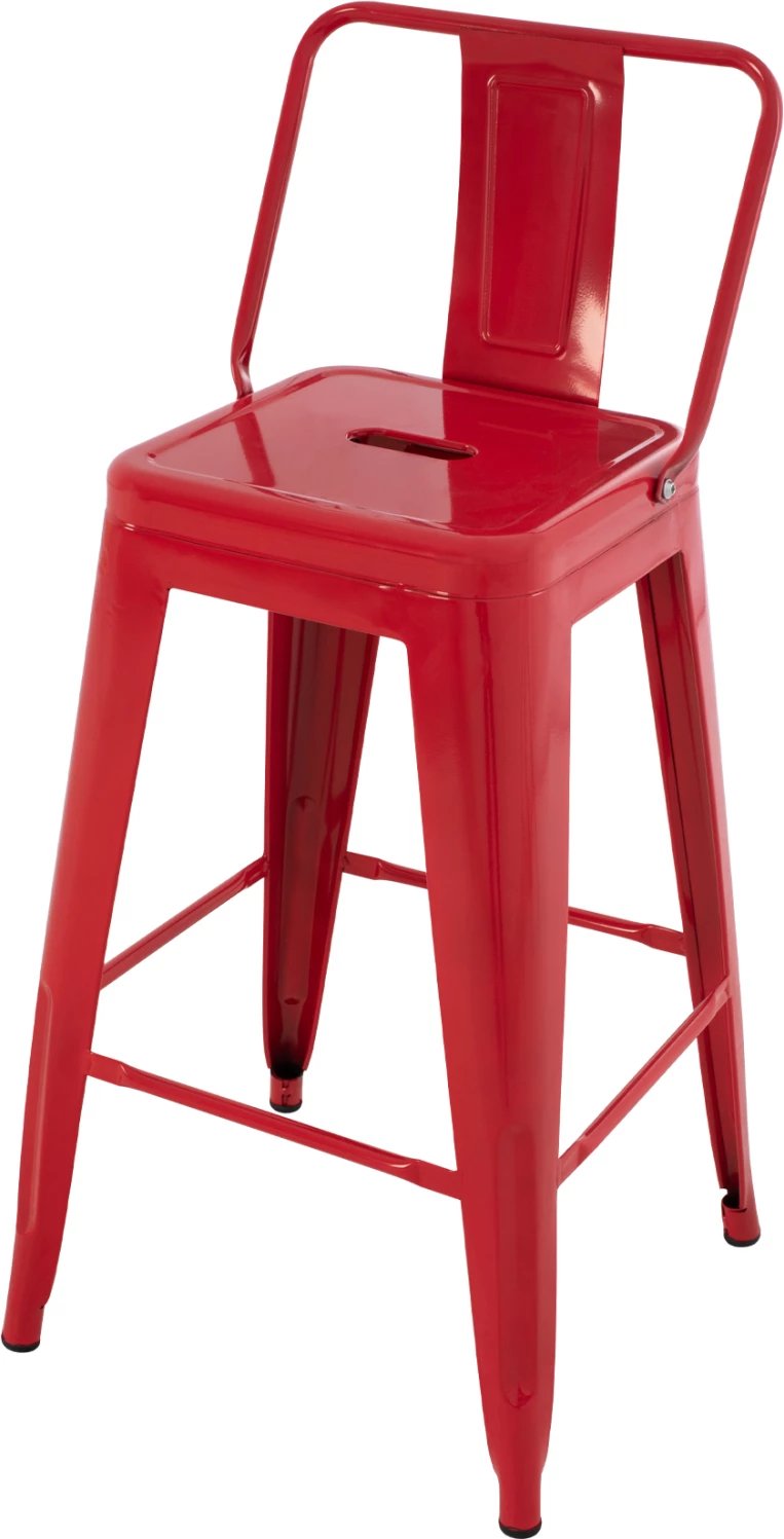 Karrige për bar mesatare MELITA-PRO FH8574.44 metalike e kuqe 43x43x88Hcm