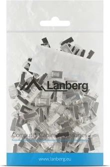 Set lidhës rrjeti RJ-45 Lanberg PLS-6000, Cat.6 FTP, 100 copë me udhëzues