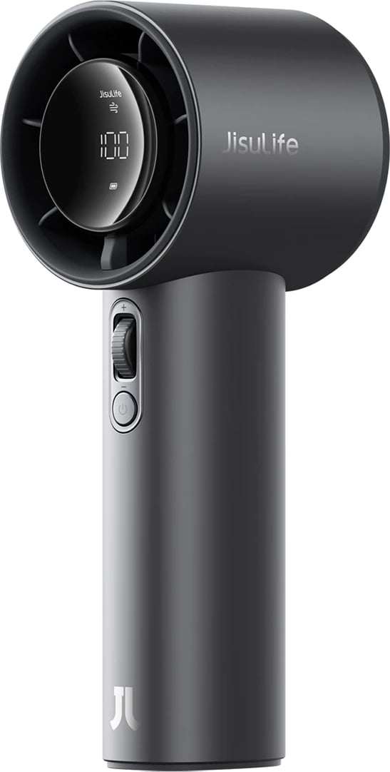 Ventilator dore Jisulife Pro1 S FA53PRO, 5000 mAh, USB-C, Gri e errët