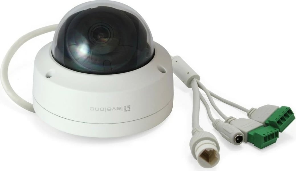 Kamerë IP LevelOne GEMINI Dome, 6-Megapixel, H.265, PoE, Bardhë