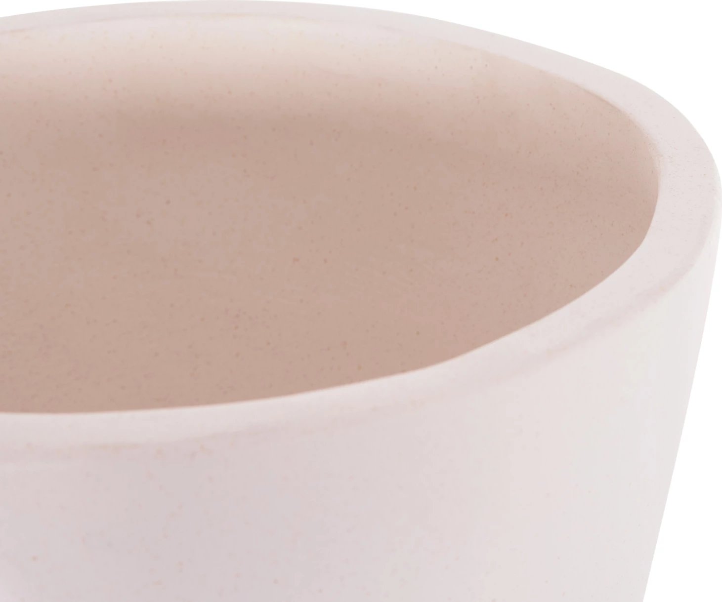 Vazo dekorative për dysheme NEBULA, fibër-cement, dru tik, e bardhë, Φ60x115cm