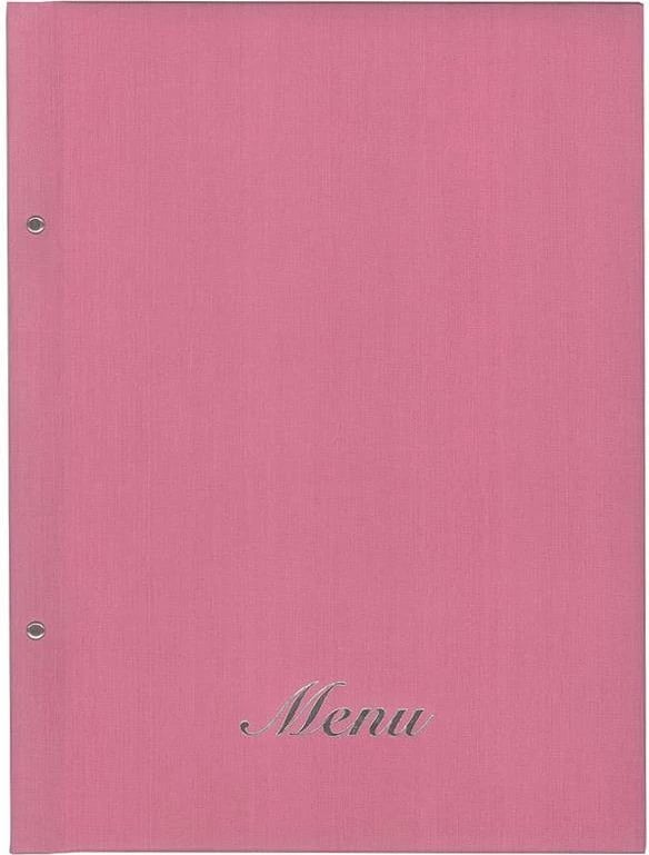 Menu restoranti NEXT 24x32cm, pëlhurë, rozë