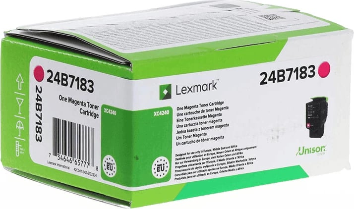 Toner, Lexmark, 24B7183, rendiment 6000 faqe, standard, magenta