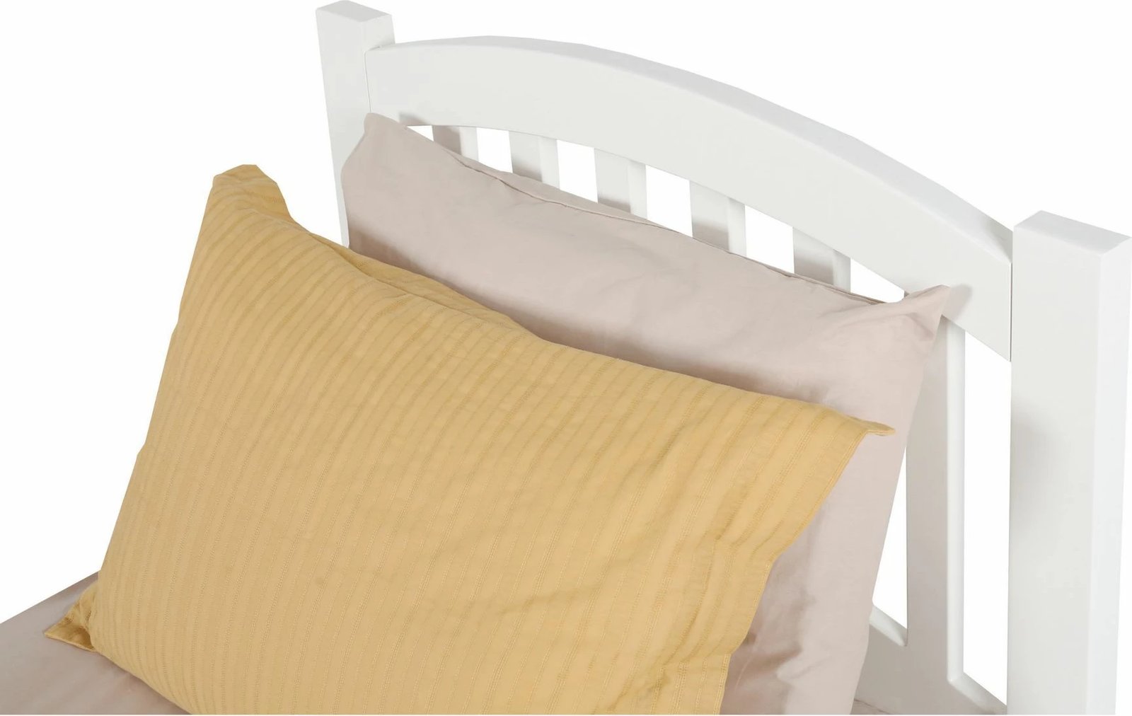 Krevat dopio, MDF i lyer me llak, ngjyrë e bardhë, Skye Decor, 160x200cm