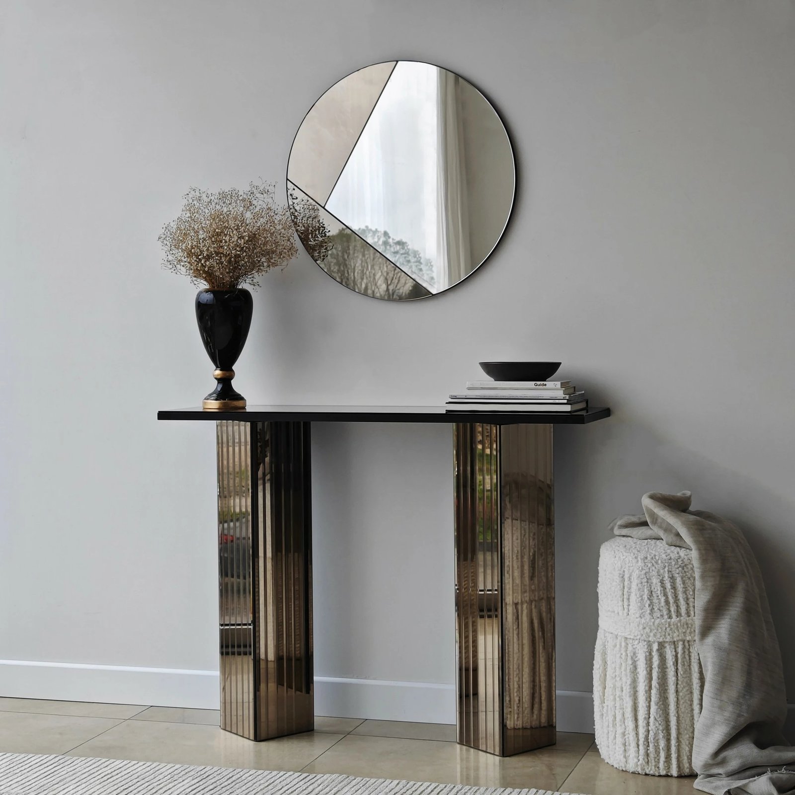 Pasqyrë dekorative Skye Decor, bronzi, Cicero, 60x60cm