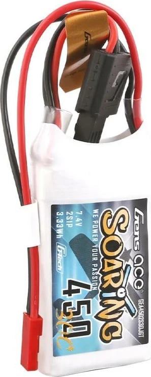 Bateri Gens ace G-Tech Soaring 450mAh 7.4V 30C 2S1P JST-SYP