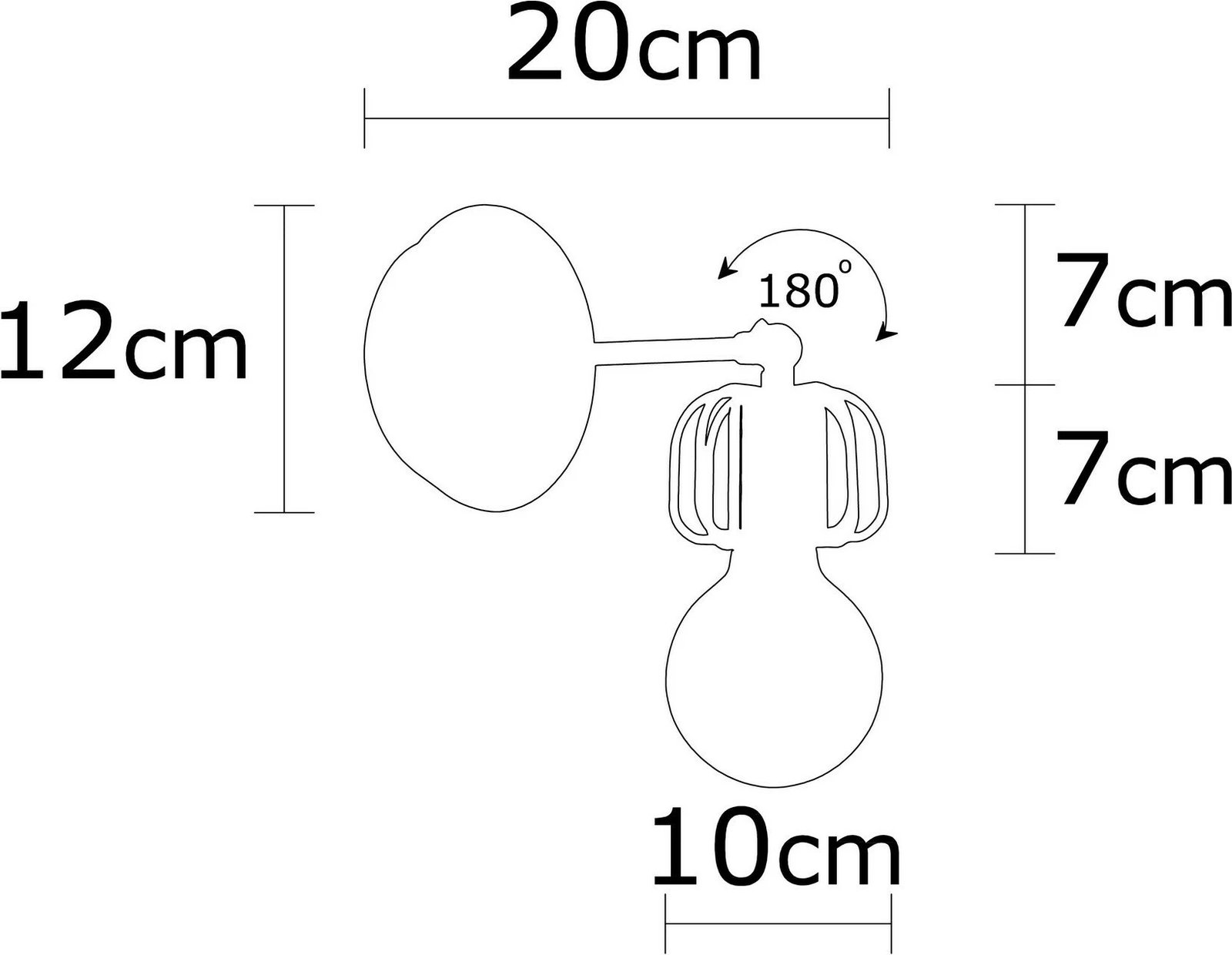 Llambë muri industriale Opviq, Demre - N-1206, e zezë Llambë muri industriale Opviq, Demre - N-1206, e zezë
