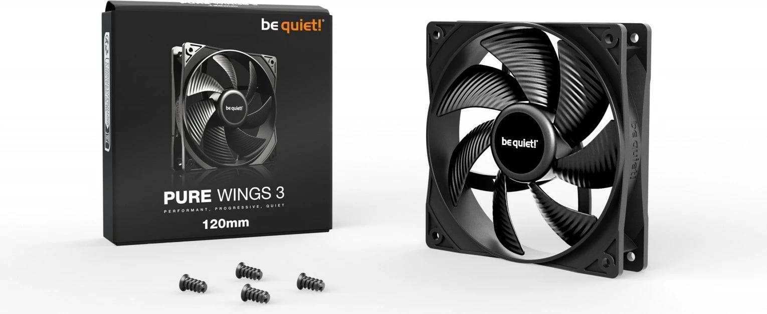 Ventilator kase Be quiet! Pure Wings 3 BL104, 120 mm, i zi