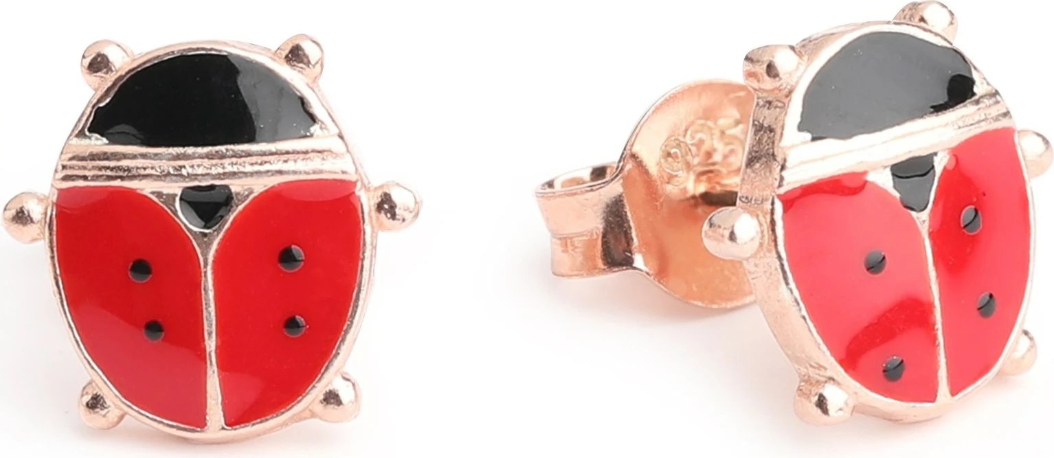 Vathë argjendi Jumeon, ngjyrë ari rozë dhe të kuqe, 7690