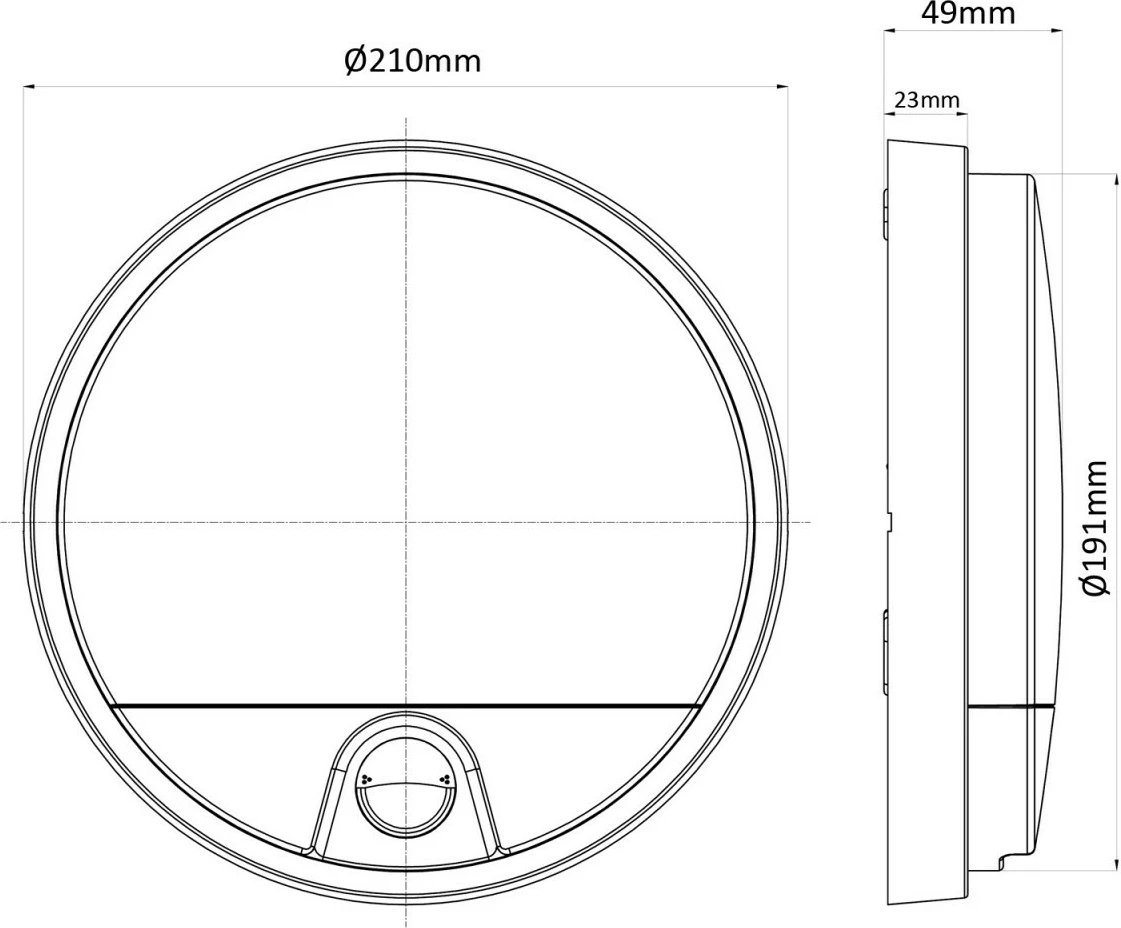 Lampë LED me sensor lëvizjeje, Maclean MCE291 W, 50/60 Hz, rreze 9 m, e bardhë
