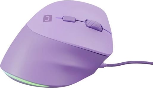 Maus vertikal Natec CRAKE 2 PRO, 12800 DPI, me kabllo, RGB, Lavandë