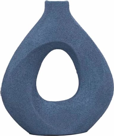 Vazo MED, alumin, ngjyrë blu, 22x7x25cm