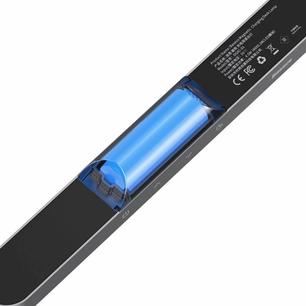 Llambë magnetike Baseus DGXC-C0G, LED, pa tela, 1800 mAh, Gri Llambë magnetike Baseus DGXC-C0G, LED, pa tela, 1800 mAh, Gri