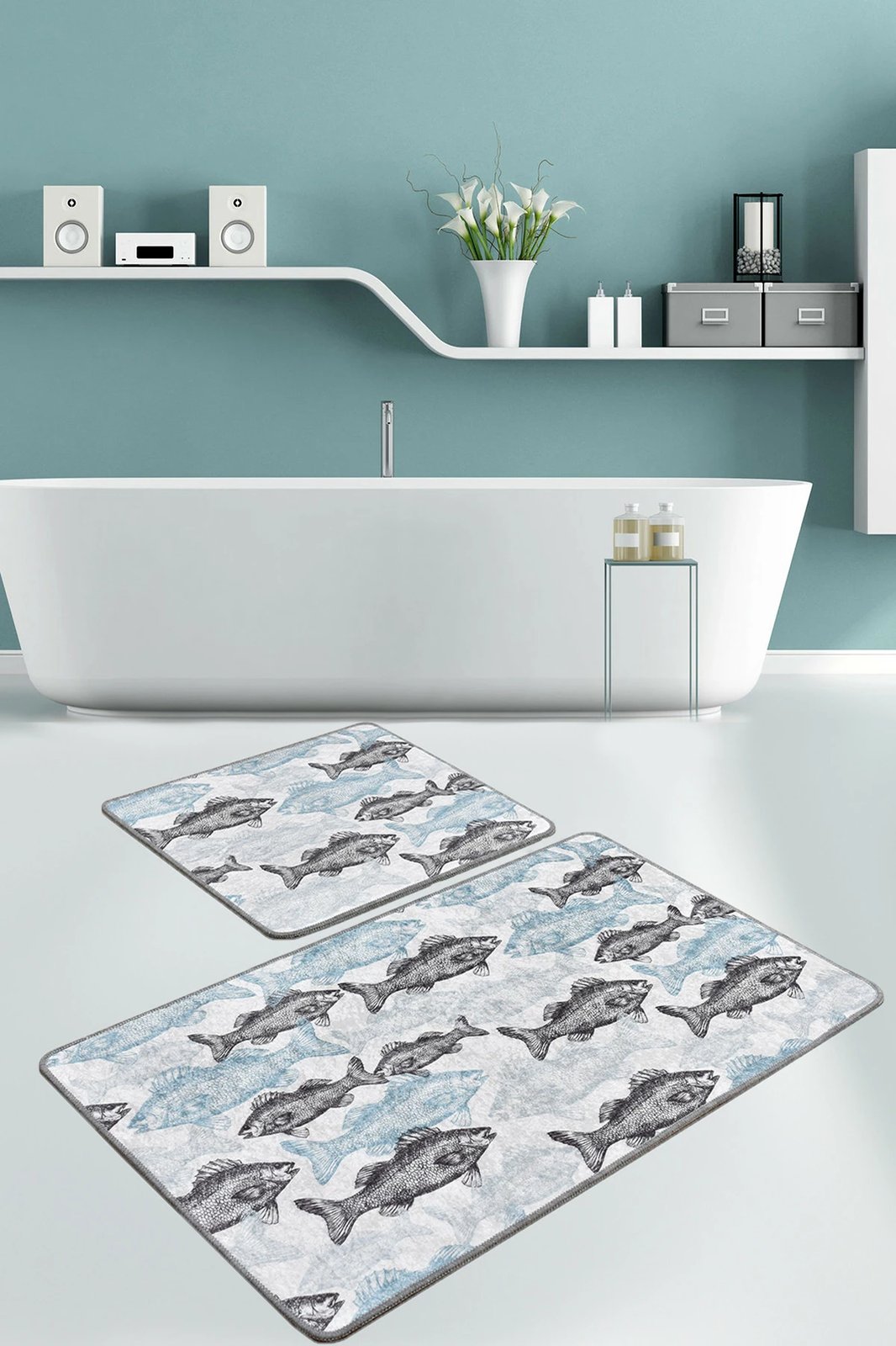 Set tapetash për banjo (2 copë), Mijölnir, Aqua Fish Djt