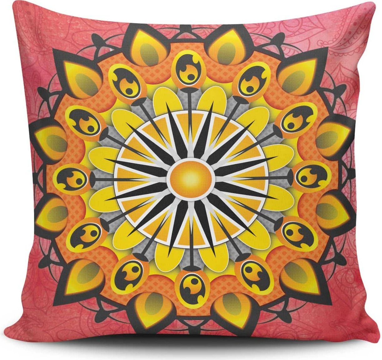 Jastëk Aberto Design, model MANDALA-19, shumëngjyrësh, 43x43cm