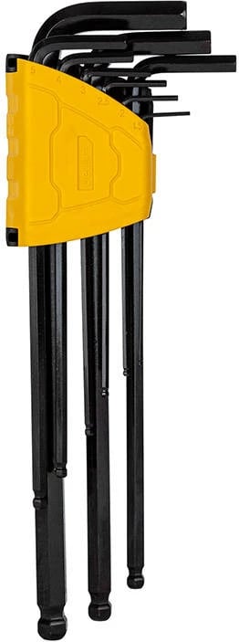 Set çelësa imbus Deli Tools EDL232309H, 9 copë, 1.5-10mm, zi