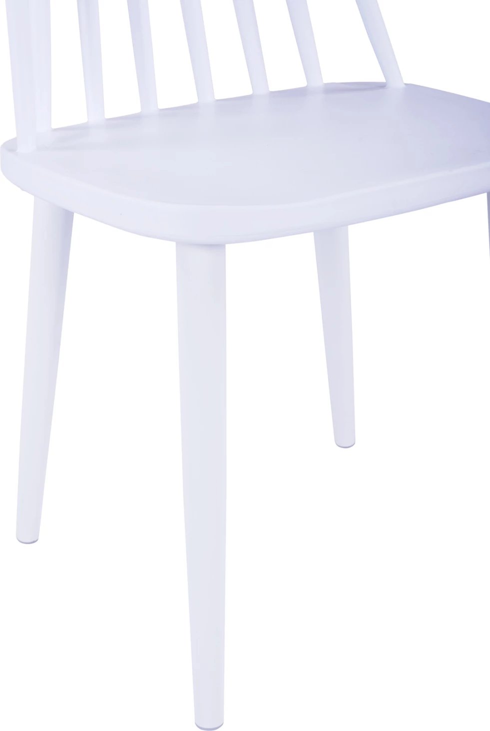 Karrige ngrënieje VANESSA e bardhë me këmbë metalike të bardha 43x46,5x82 cm., set prej 4 copë