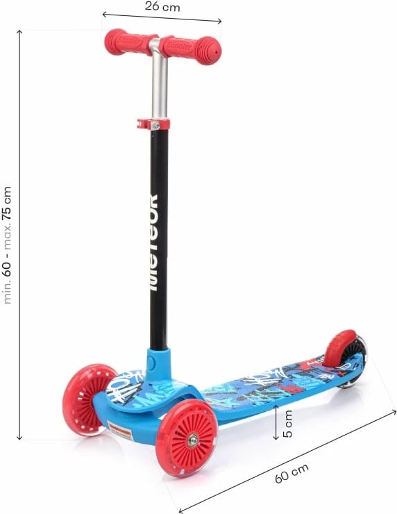 Trotinet për fëmijë Meteor, blu