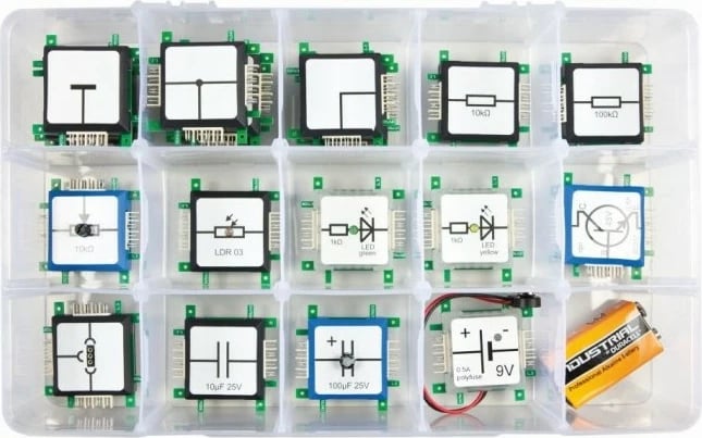 Set bazik elektronik ALLNET Brick’R’knowledge, Multikolor