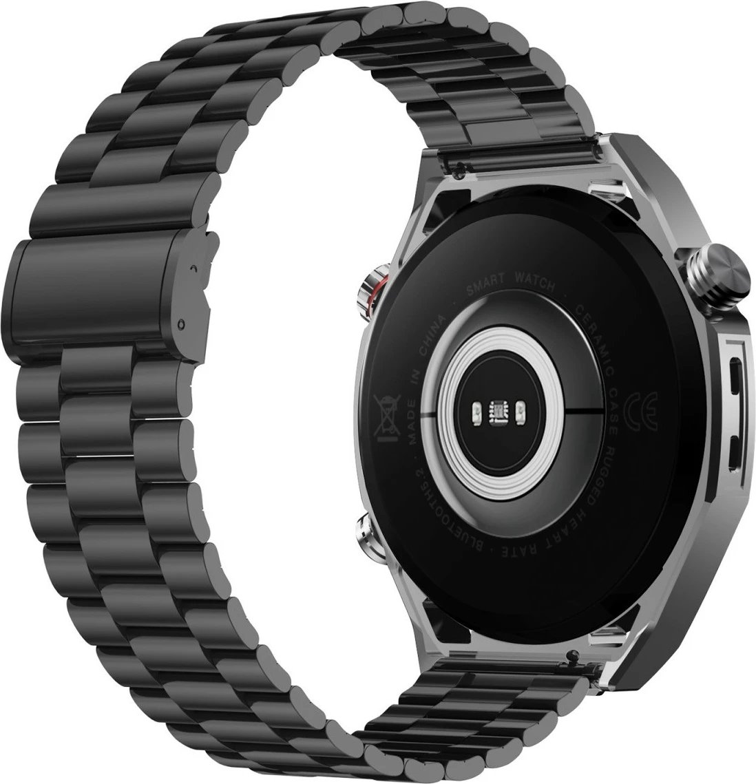 Smartwatch EcoWatch EW01, 1.5", Bluetooth, 400 mAh, i zi, set me 3 paskash