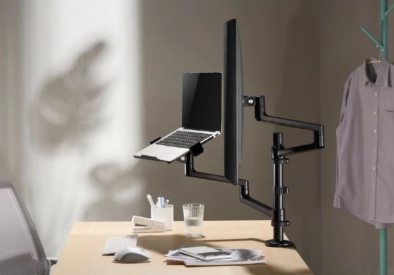 Mbajtëse tavoline Gembird MA-DA-04 për monitor deri 27" dhe laptop deri 17.3", e zezë