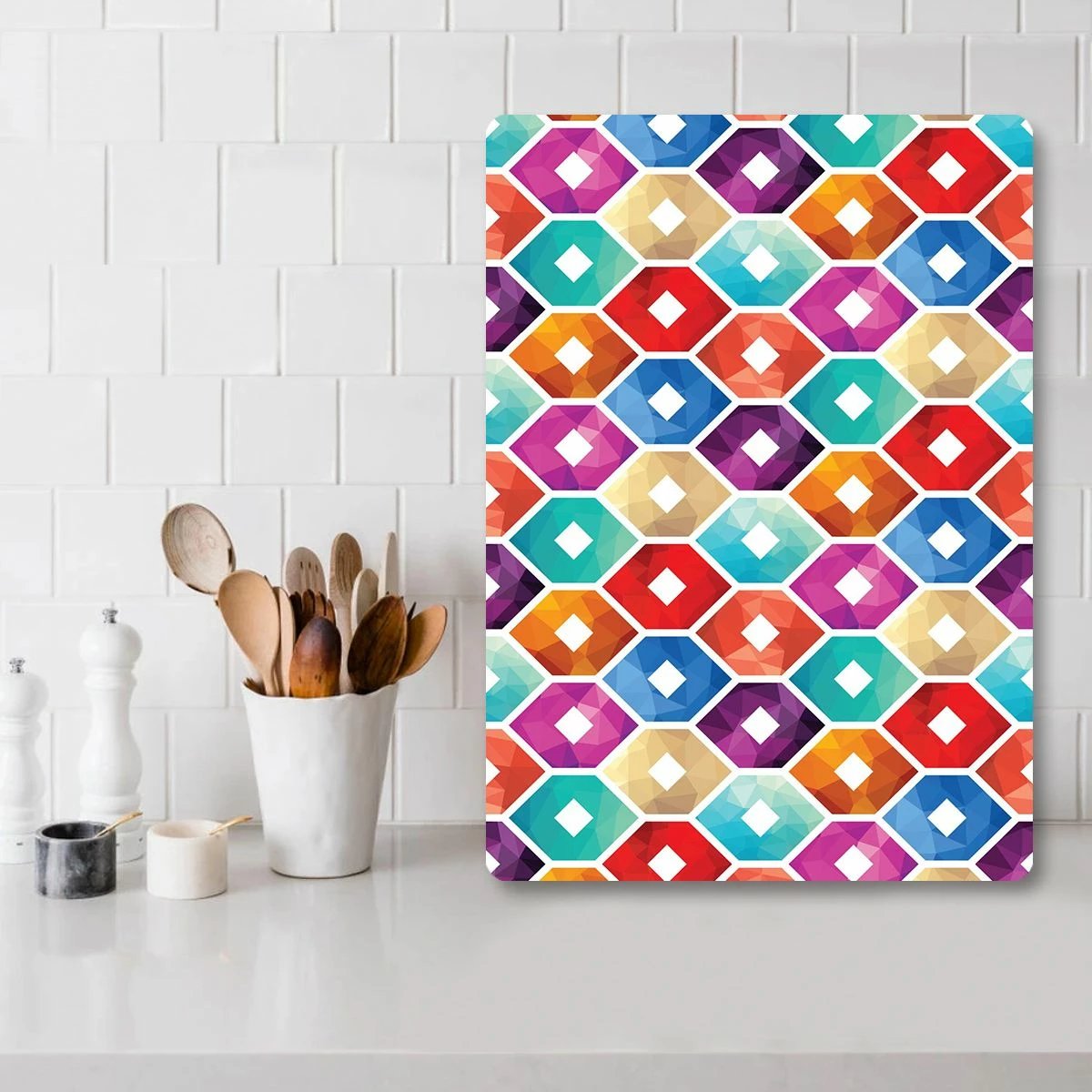 Dërrasë prerëse Hermia, qelq i temperuar, shumëngjyrëshe, Ckt65 - 3040, 30x40cm Dërrasë prerëse Hermia, qelq i temperuar, shumëngjyrëshe, Ckt65 - 3040, 30x40cm