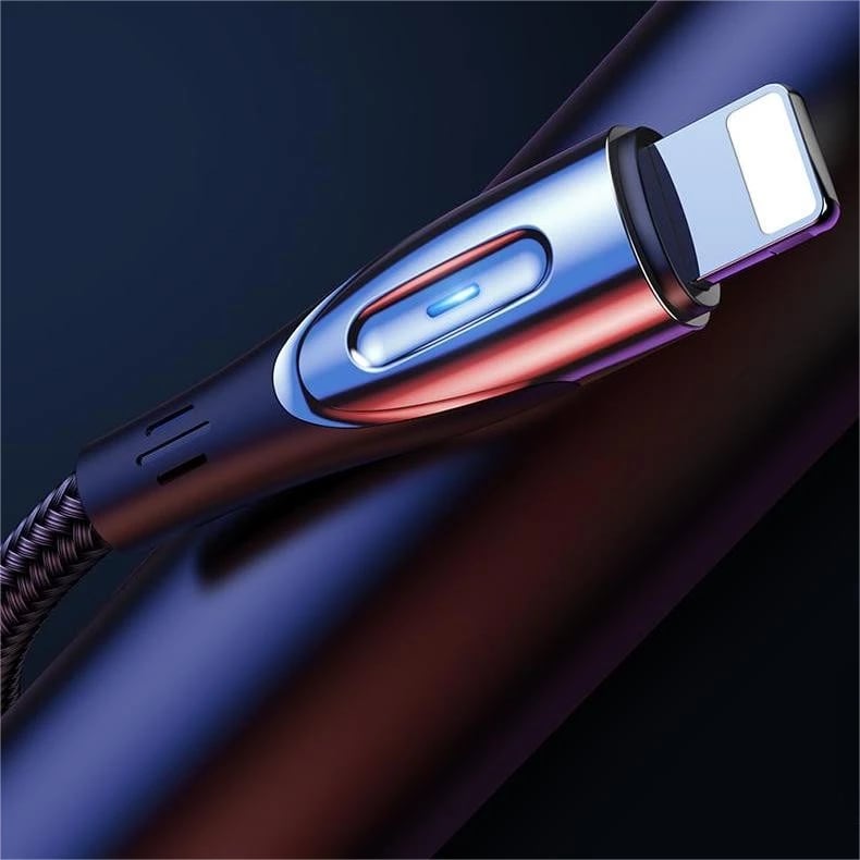 Kabllo Joyroom Sharp Series S-M411, USB-A në Lightning, 1.2m, 3A, e zezë