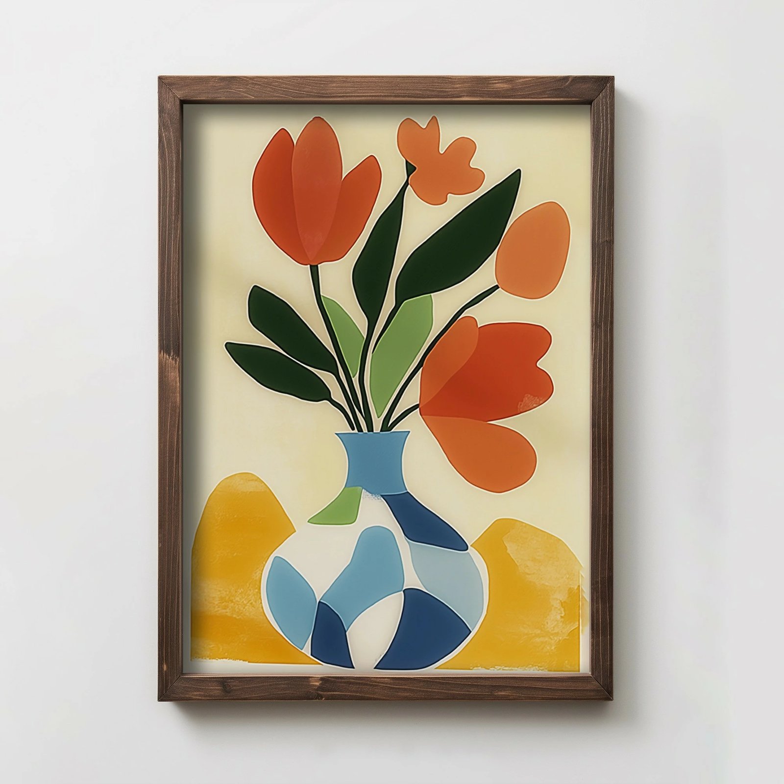 Pikturë dekorative me kornizë MDF, Wallity, TUN029-XL, shumëngjyrëshe, 50x70x3.5cm