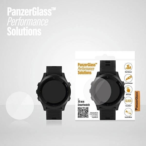 Mbrojtës ekrani për smartwatch PanzerGlass, 36mm, për Garmin/Huawei