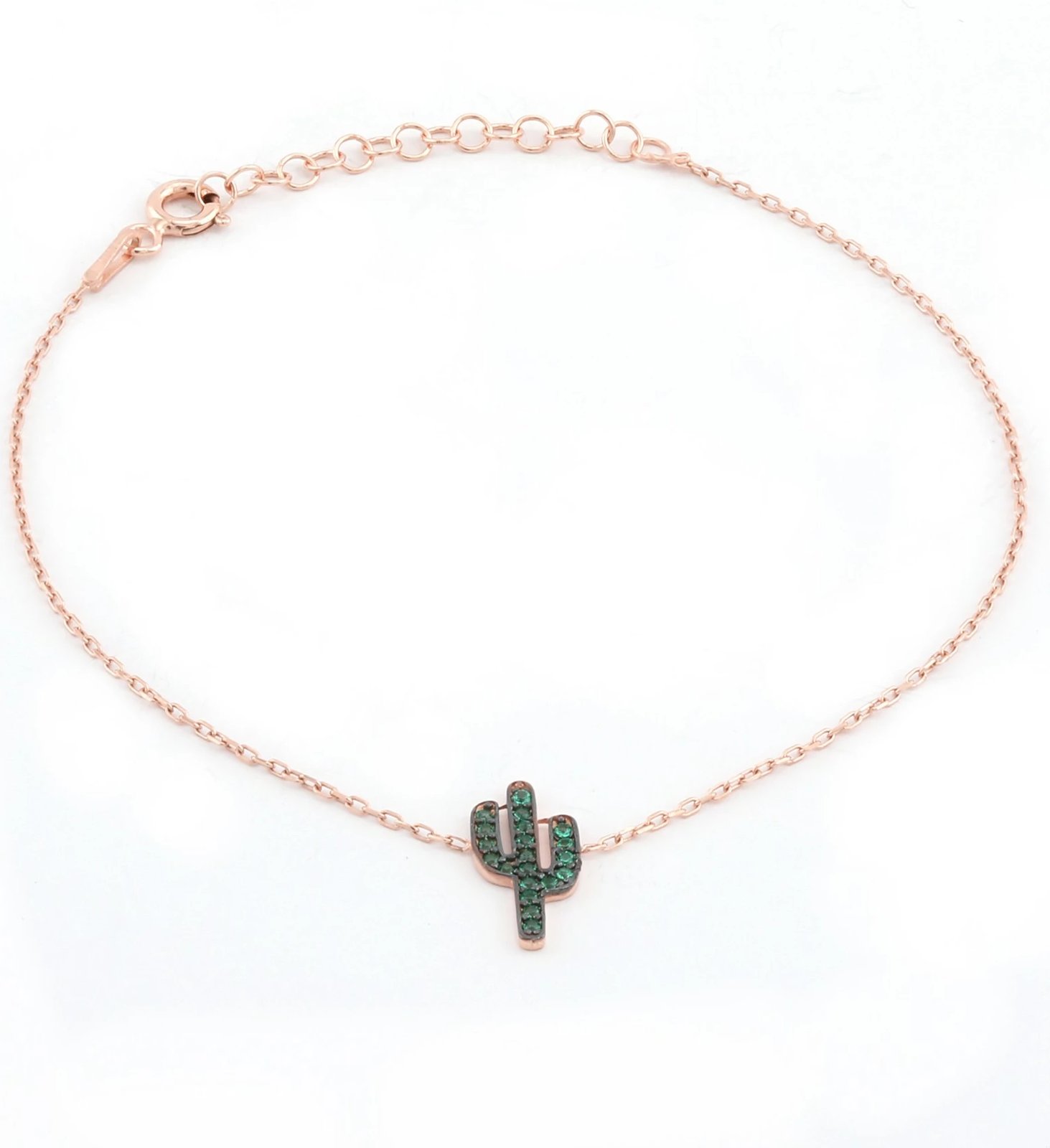 Byzylyk argjendi, ngjyrë rozë e artë dhe e gjelbër, Jumeon 10280KKTS