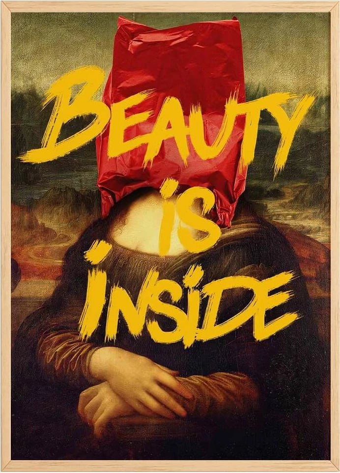 Pikturë dekorative me kornizë, Wallity, Artsmdftek40-3348, shumëngjyrëshe, 33x48cm